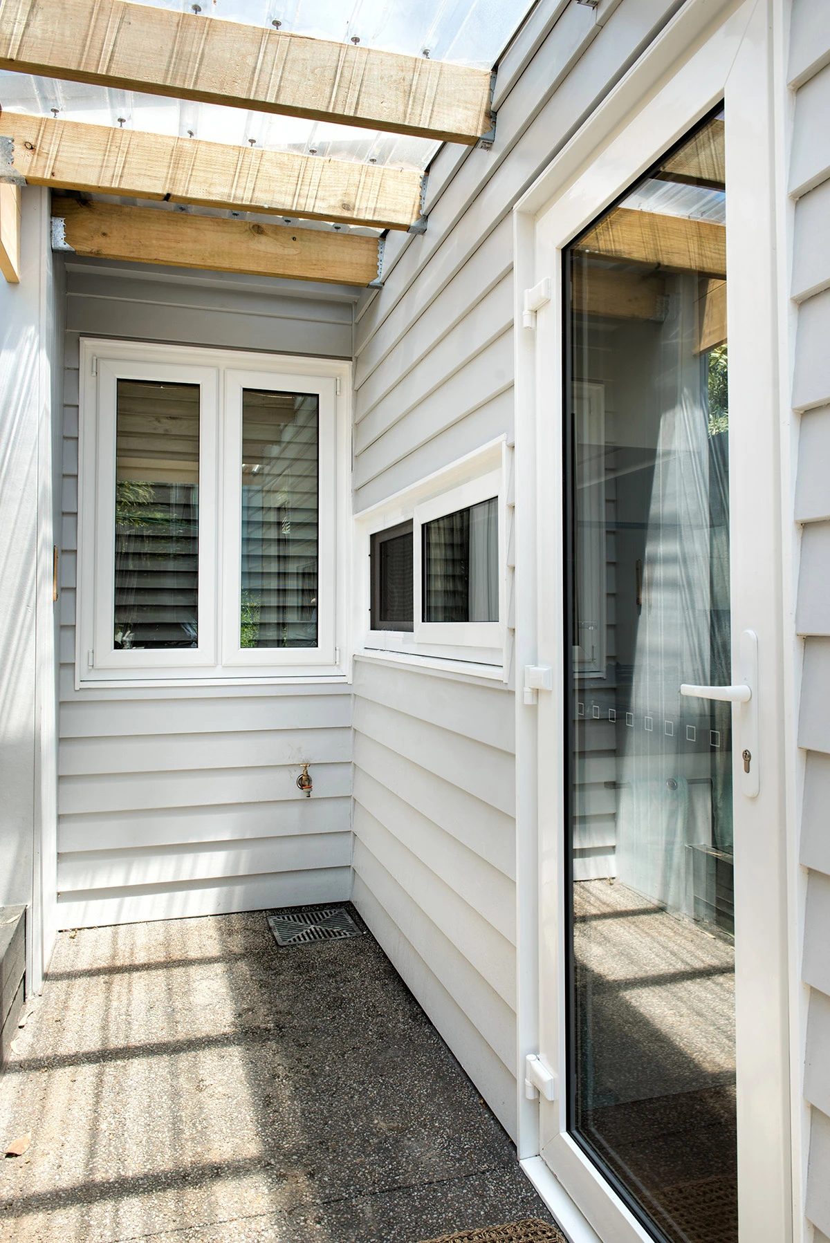 exterior view of upvc french door